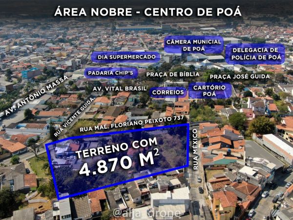 🏗️ OPORTUNIDADE ÚNICA EM POÁ/SP: ÁREA PARA CONSTRUÇÃO DE PRÉDIOS! 🏗️